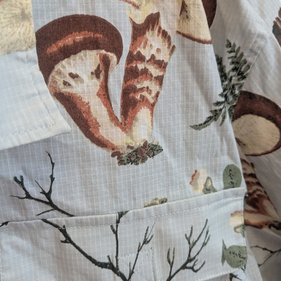 NWT Backcountry Ripstop Mushroom 🍄 Fungi Button Down Shirt - Picture 4 of 6